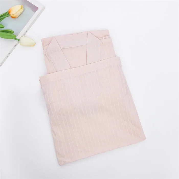 Nayulin dress - Jacquard Cotton Nightdress Pink - Image 3