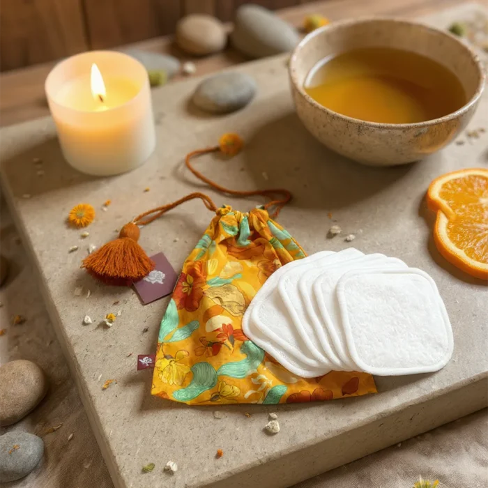 Primrose - eco-friendly cotton pads Orange - Image 5