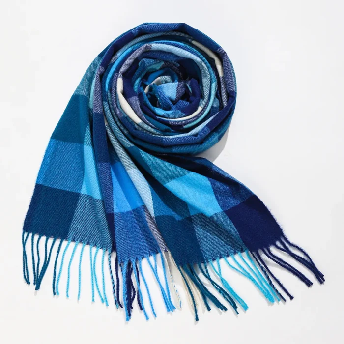 Nayulin scarf – Blue Horizon Weave - Image 6