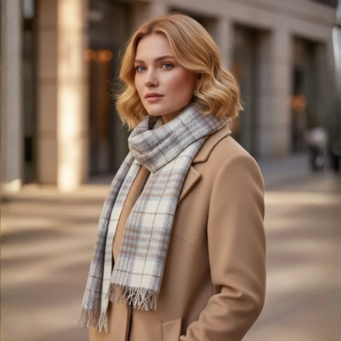 Szalik Nayulin – Cloud Beige Whisper - obrazek 5