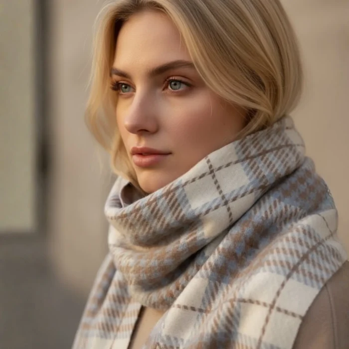 Szalik Nayulin – Cloud Beige Whisper - obrazek 3